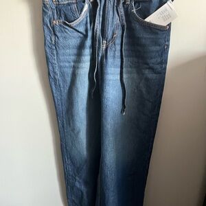 H&M Dark Blue Wide Leg Jeans